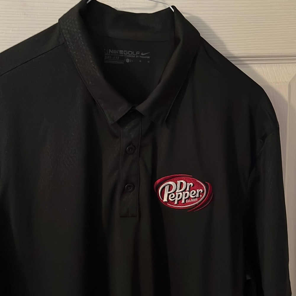 Dr Pepper Staff ,,Polo style, three button down , nice golf shirt?